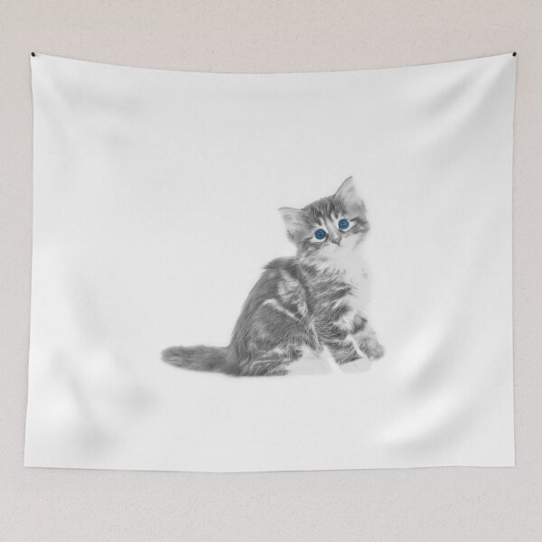 Item preview, cat with blue eyes designed and sold by damithez.