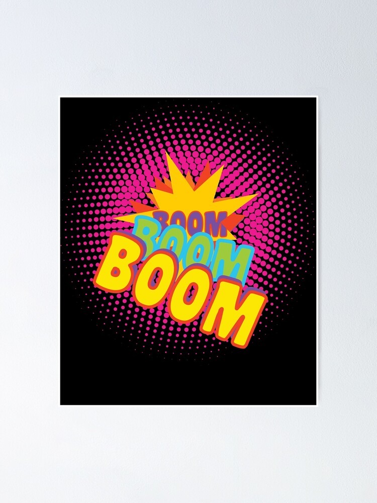 Boom Retro Sixties Seventies Psychedelic Hippy Poster For Sale By