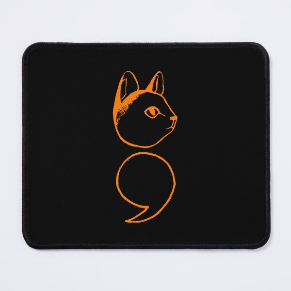Item preview, Semicolon Cat designed and sold by THROUGH-LIFE.