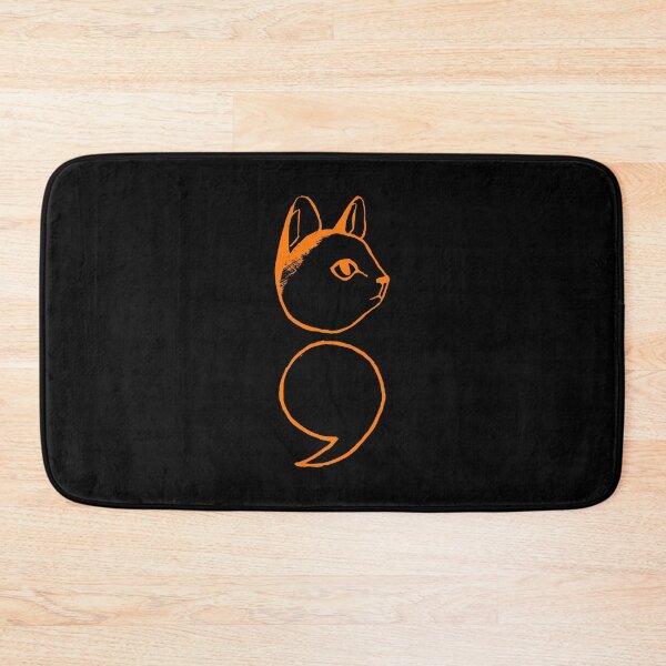 Item preview, Semicolon Cat designed and sold by THROUGH-LIFE.