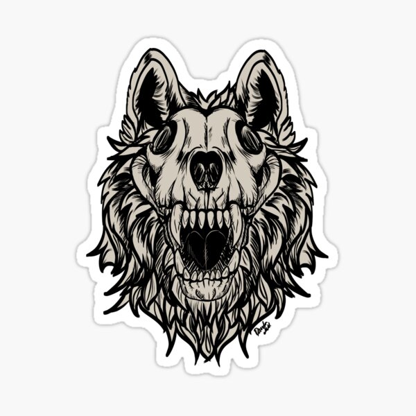Aperçu de l'œuvre Loup crâne créée et vendue par Loba-Maior.