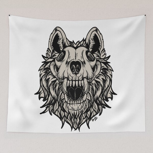 Item preview, Skull wolf designed and sold by Loba-Maior.