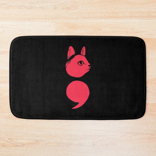 Item preview, Semicolon Cat designed and sold by THROUGH-LIFE.