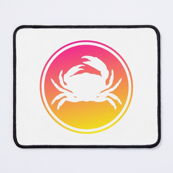 Item preview, Crustaceancore Nautical Crab Beach Life Red Orange Yellow Ombre designed and sold by jrno11.