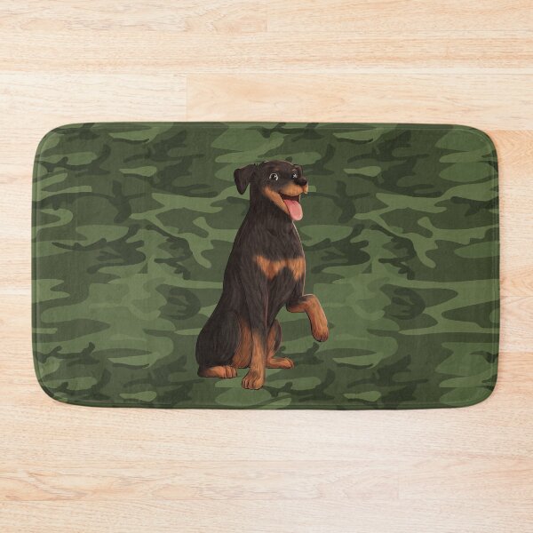 Item preview, Happy Doberman Dog Art designed and sold by PaperRain.