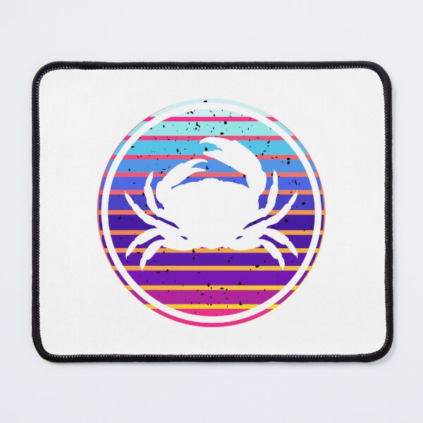 Item preview, Crustaceancore Nautical Crab Beach Life Colorful Sunset designed and sold by jrno11.