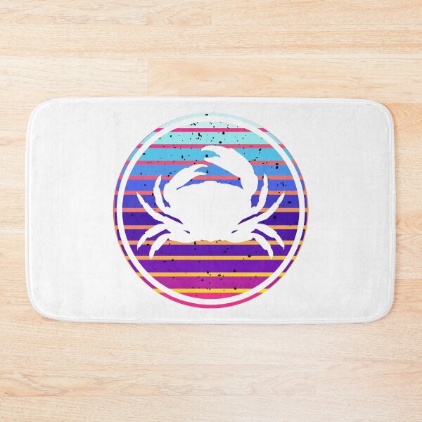 Item preview, Crustaceancore Nautical Crab Beach Life Colorful Sunset designed and sold by jrno11.