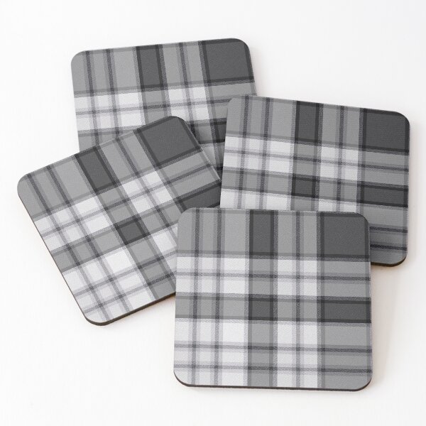 Item preview, Textured black and white tartan plaid. designed and sold by marinaklykva.