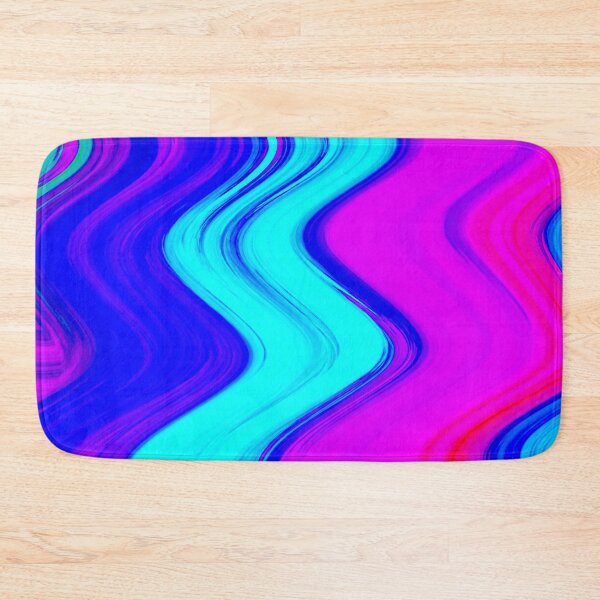 Item preview, Hot pink, Teal, and Blue Paint Stripes. designed and sold by KellysComColors.