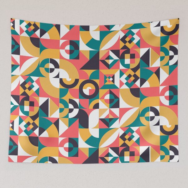 Item preview, Bauhaus Geometric Pattern 4 designed and sold by Getspampered.