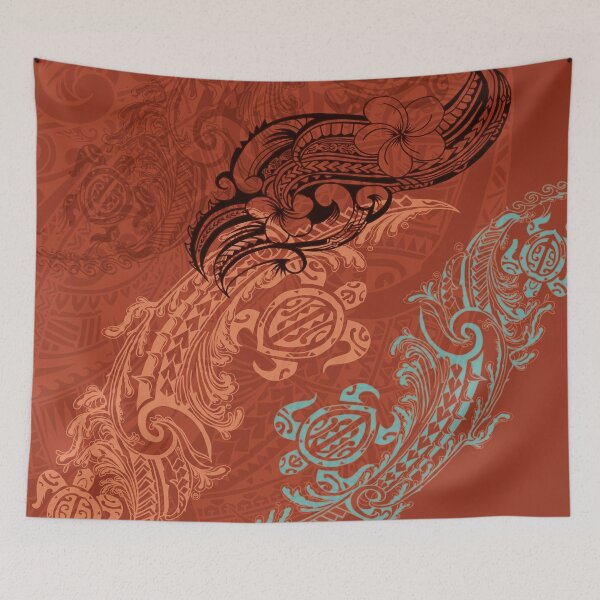Item preview,  Vintage Lava Turtle Tapestry Artboard 3434 designed and sold by sunnthreads.
