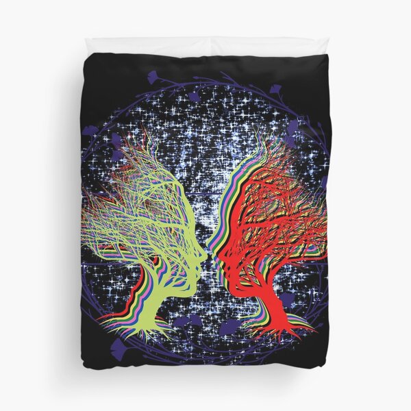 Item preview, Twin Tree Faces designed and sold by CreativeMagi.