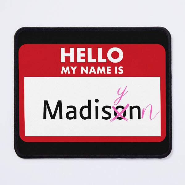 Item preview, Madisynn Name Tag Corrected Pink designed and sold by LatterDaze.