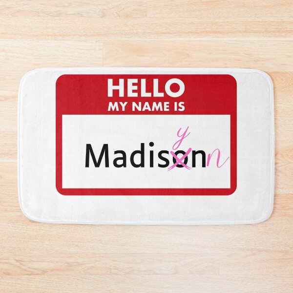 Item preview, Madisynn Name Tag Corrected Pink designed and sold by LatterDaze.