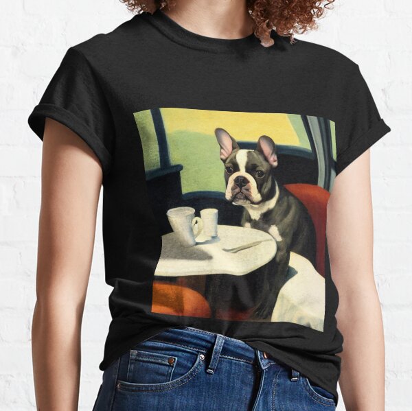 avocadoWEAR Boston Terrier Perro Mujer Camiseta XS-3XL 