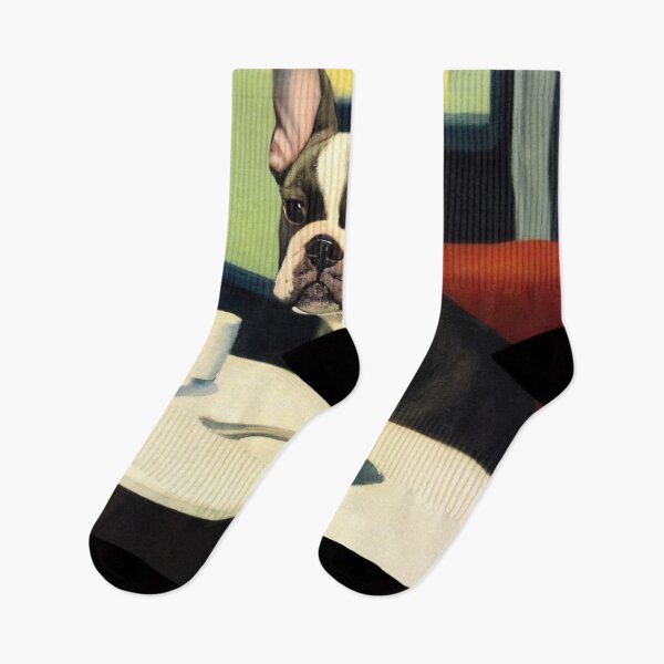 Item preview, Adorable Boston Terrier Enjoying his coffee designed and sold by ArchiesGallery.