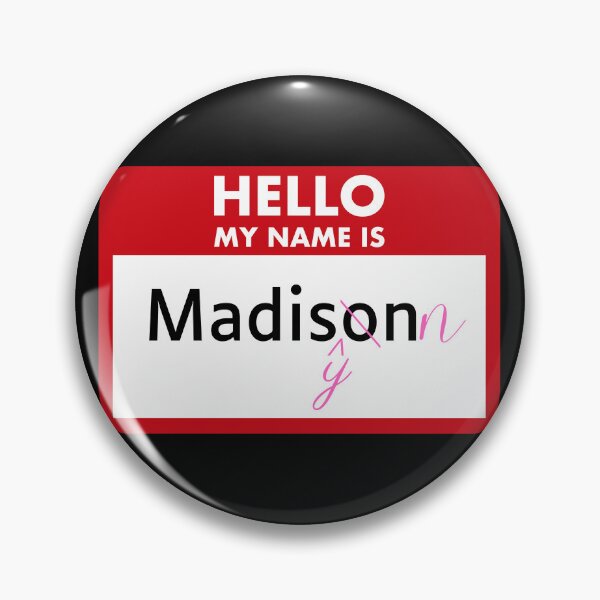Item preview, Madisynn Name Tag Corrected Pink designed and sold by LatterDaze.