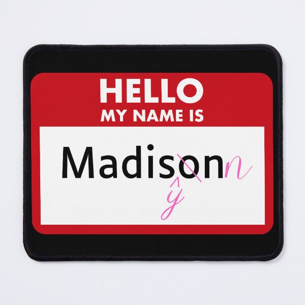 Item preview, Madisynn Name Tag Corrected Pink designed and sold by LatterDaze.