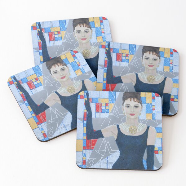 Item preview, Audrey Hepburn, Old Hollywood, Famous Woman, Celebrity Portrait designed and sold by Julia Khoroshikh.