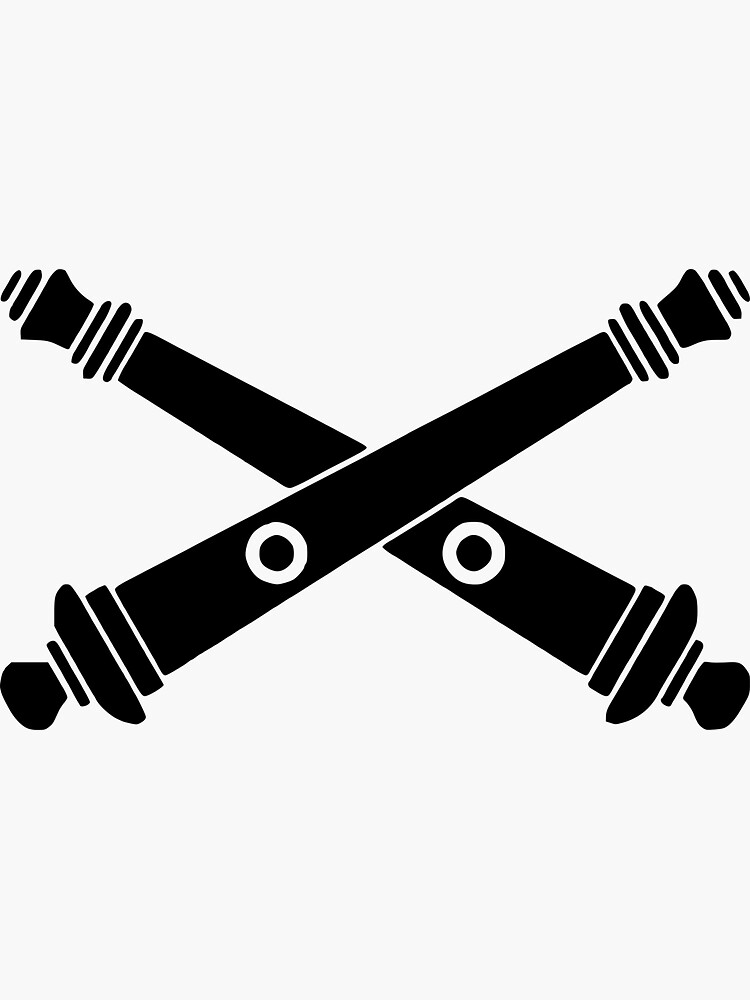 "US Army Field Artillery Insignia black" Sticker for Sale by fwho