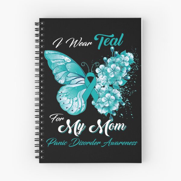 Item preview, I Wear Teal For My Mom Panic Disorder Awareness Butterfly Ribbon Gifts designed and sold by Adropine.