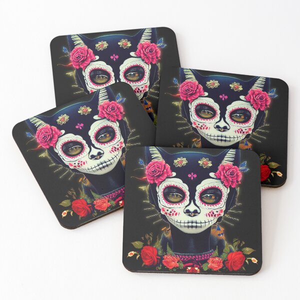 Item preview, Mexican Cat Skull 5 designed and sold by TheSamuraiCat.