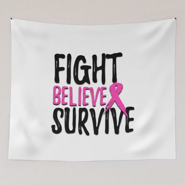 Item preview, Breast Cancer Fight Believe Survive designed and sold by Wickedsherry13.