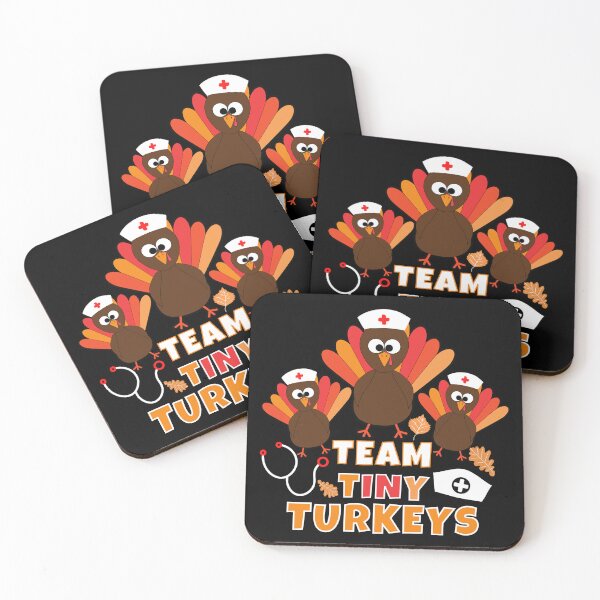 Item preview, Team Tiny Turkeys Thanksgiving Fall for women nurse  designed and sold by Sasikharn.