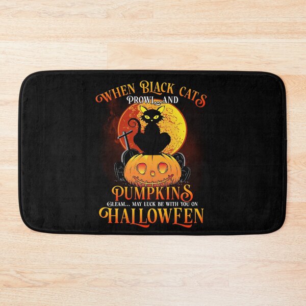 Item preview, Halloween Present When Black Cats Prowl And Pumpkins Gleam Happy Halloween designed and sold by ElzaMathurinppi.
