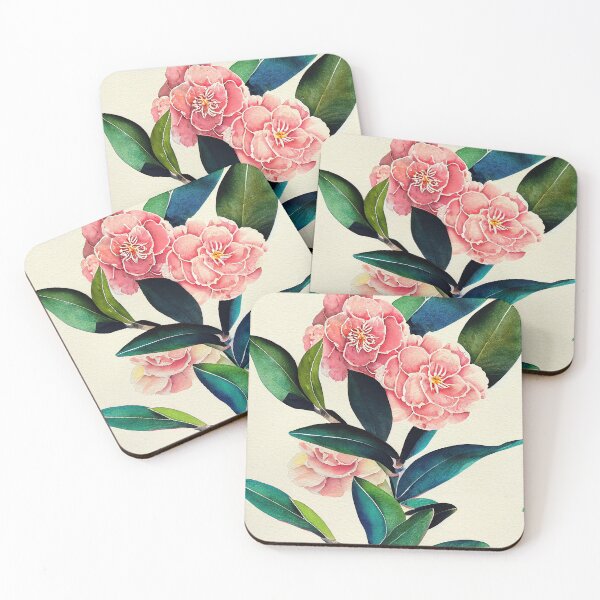 Item preview, Camellia Floral Print designed and sold by ThePurpleMelon.
