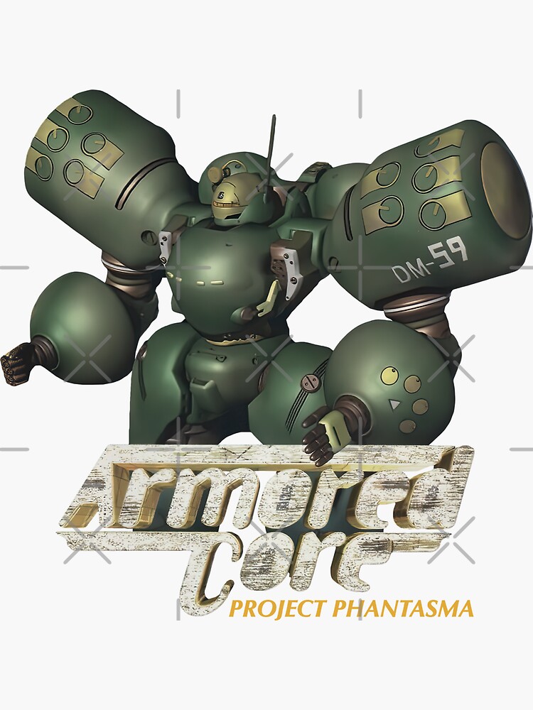 Armored Core 1 - Ps1 - Cover  Sticker for Sale by Mecha-Art