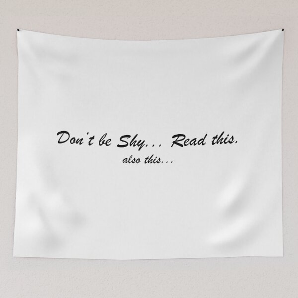 Item preview, Don't be Shy designed and sold by MarioMall01.