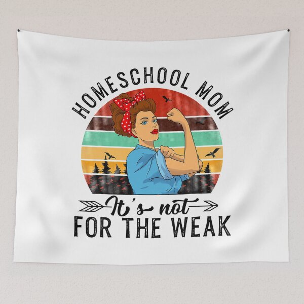 Item preview, Homeschool Mom Shirt Not For The Weak Mother's Day designed and sold by eminentjournal9.