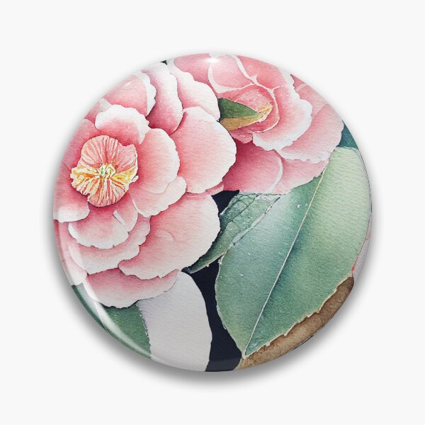 Item preview, Camellia Floral Print designed and sold by ThePurpleMelon.