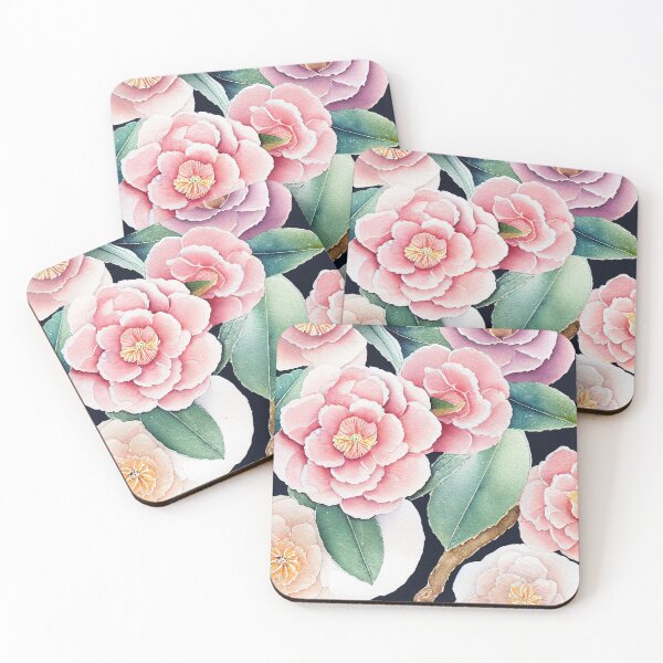 Item preview, Camellia Floral Print designed and sold by ThePurpleMelon.