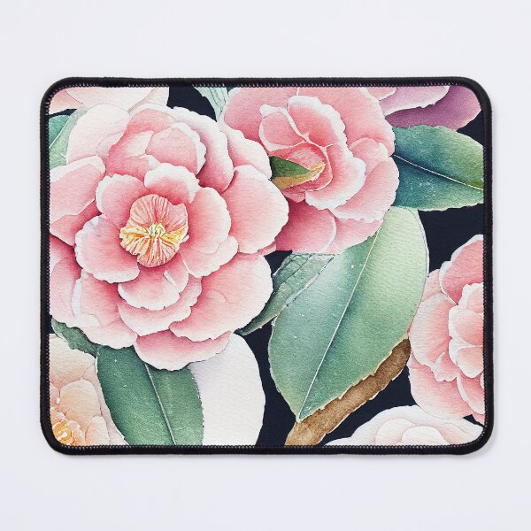 Item preview, Camellia Floral Print designed and sold by ThePurpleMelon.