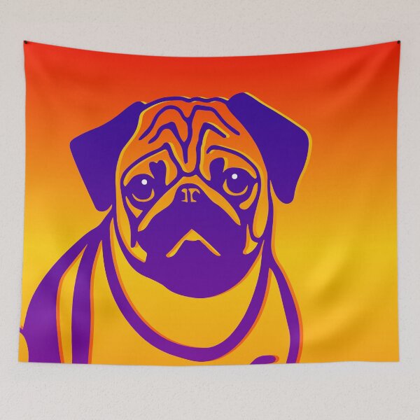 Item preview, Pug Pop Art designed and sold by ArtFactoryAI.