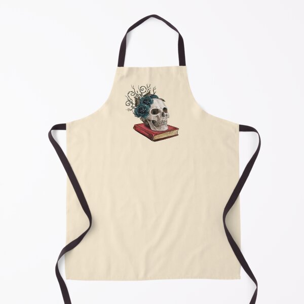 Item preview, Skull with Blue Roses on Book designed and sold by VirtualFaries.