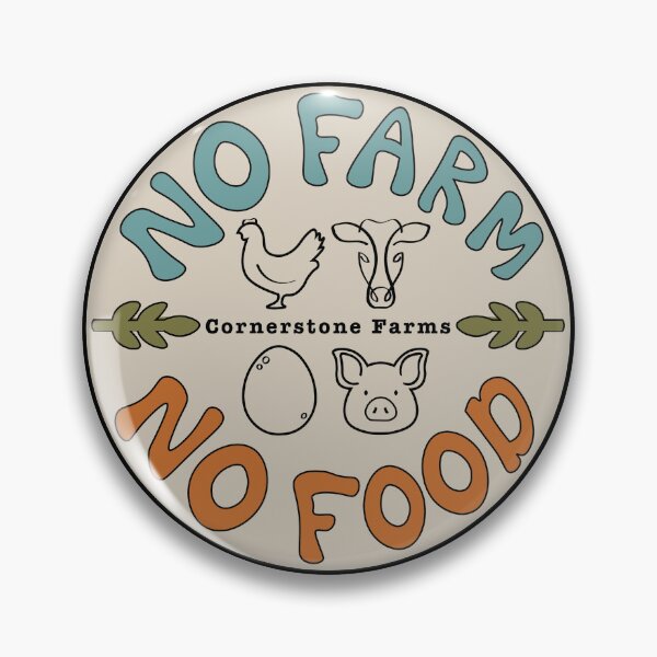 Item preview, No Farm, No Food || Earthy Tones designed and sold by Mary Grace Steverson.