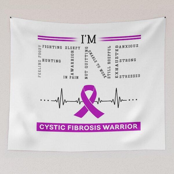 Item preview, I'm Fine Cystic Fibrosis Warrior Support Cystic Fibrosis Awareness Gifts designed and sold by rechardtee.