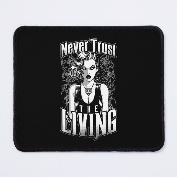 Item preview, Never Trust The Living Vintage Emo Goth Girl Pop Art designed and sold by GrandeDuc.