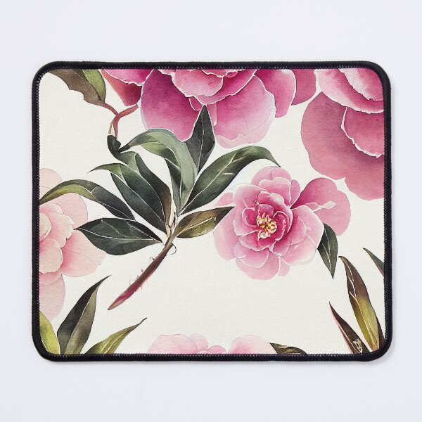 Item preview, Camellia Floral Print designed and sold by ThePurpleMelon.