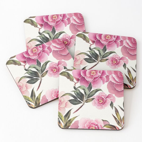 Item preview, Camellia Floral Print designed and sold by ThePurpleMelon.