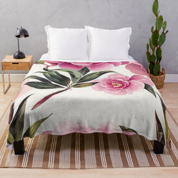 Item preview, Camellia Floral Print designed and sold by ThePurpleMelon.