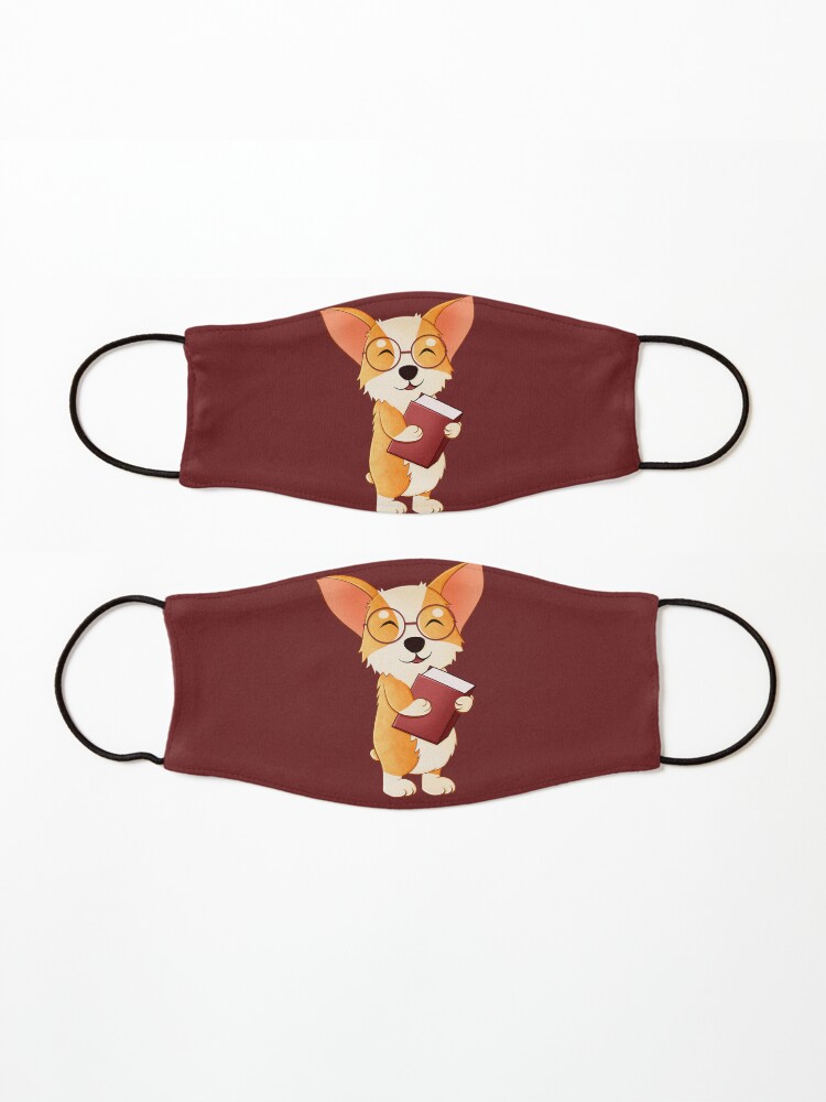 Alternate view of smart corgi Mask