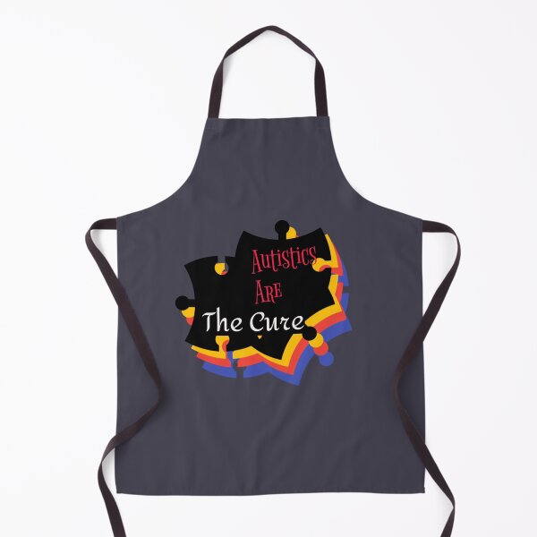 Item preview, Autistics Are the Cure for Society (Autism Anti Cure) • Multi Color Puzzle Piece designed and sold by GladBlackLamb.