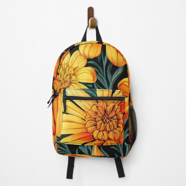 Item preview, Marigold Floral Print designed and sold by ThePurpleMelon.
