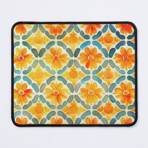 Item preview, Marigold Floral Print designed and sold by ThePurpleMelon.