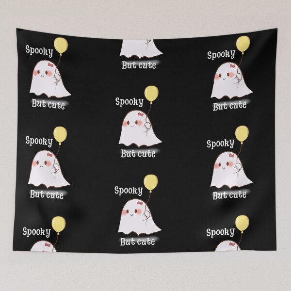 Item preview, Spooky But Cute Little Halloween White Ghost designed and sold by The Glasses Girl.