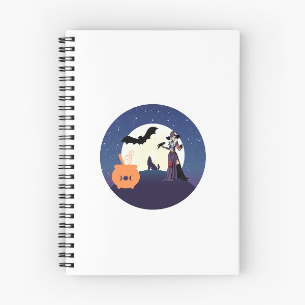 Item preview, A moonlight wolf dog and witch scene. Halloween Dog. Creepy Dog. Scary Dog. designed and sold by Doggymadness.